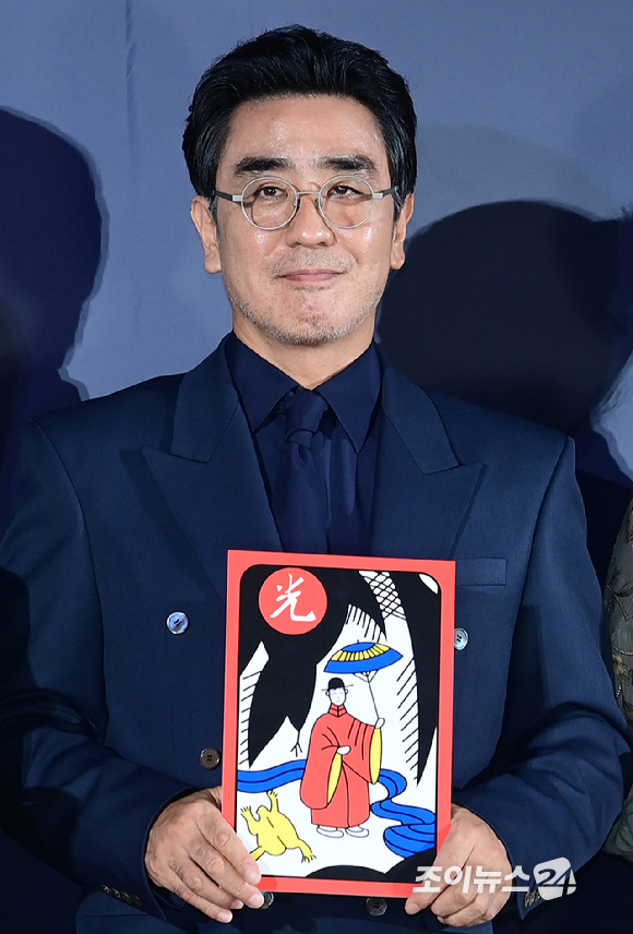 배우 류승룡이 5일 오전 서울 CGV용산아이파크몰에서 열린 영화 '비광'(감독 이지원) 제작보고회에 참석하고 있다. [사진=정소희 기자]