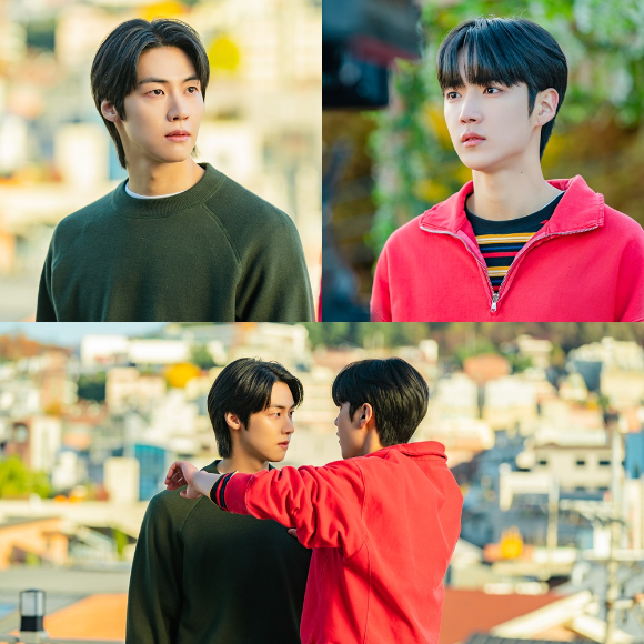 이승협과 하유준이 SBS '사계의 봄'에서 연기 호흡을 맞추고 있다. [사진=㈜FNC스토리]