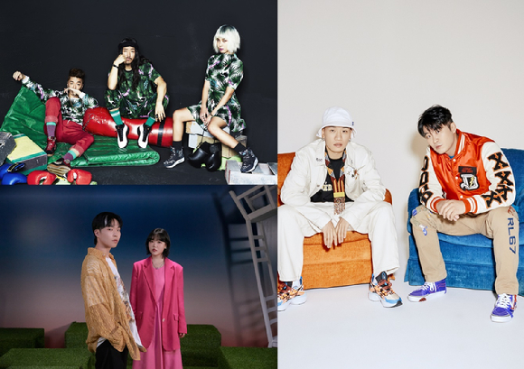 제이림 슈퍼노바 페스티벌 라인업이 공개됐다. [사진=제이림&에르타알레 엔터테인먼트, 필굿뮤직, 아메바컬쳐, YG 엔터테인먼트]