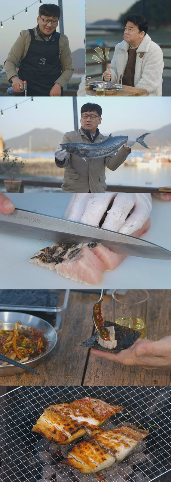 티빙 오리지널 '백종원의 사계'에서 삼치를 맛본다. [사진=티빙]