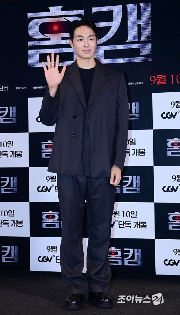 배우 권혁이 26일 오후 서울 CGV 용산아이파크몰에서 열린 영화 '홈캠' (감독 오세호) 언론시사회에 참석하고 있다. [사진=정소희 기자]