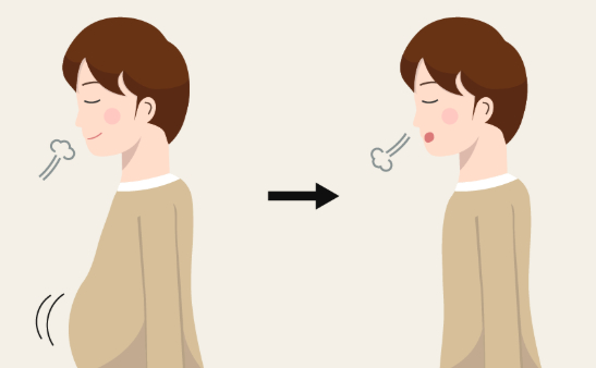 6주 만에 13㎏를 감량하게 했다는 일본의 특별한 호흡법이 공개됐다. 사진은 복식호흡으로, 본 기사 내용과 무관. [사진=국가트라우마센터]