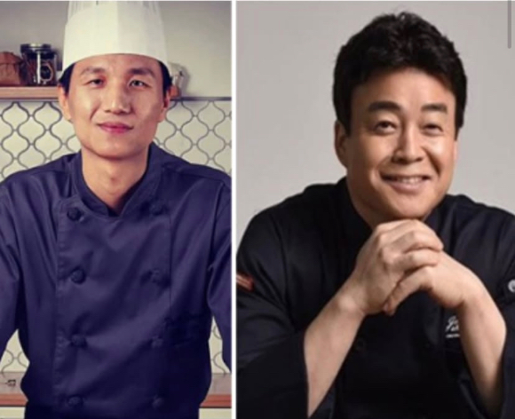 김응서(왼쪽) 연돈 사장과 백종원 더본코리아 대표. [사진=연돈 인스타그램]