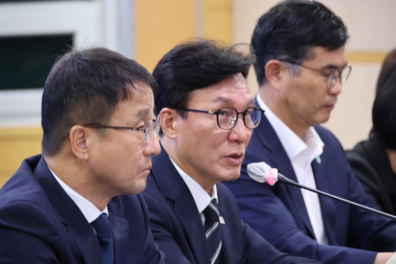 더불어민주당 김민석 대표가 9일 전북도청에서 열린 현장 최고위원회의에서 발언하고 있다. 2026.9.9 kan@yna.co.kr (끝) [사진=연합뉴스]