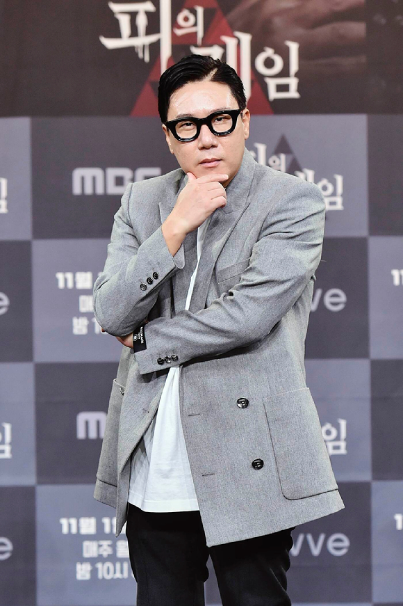 MBC 새 예능프로그램 '피의 게임' 제작발표회가 진행돼 출연진들이 포즈를 취하고 있다. [사진=MBC]