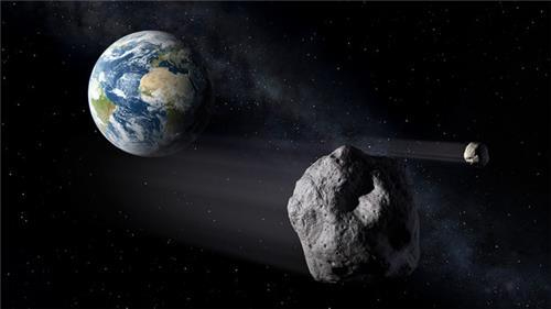 지구 충돌 위협하는 소행성 상상도 [사진=ESA]