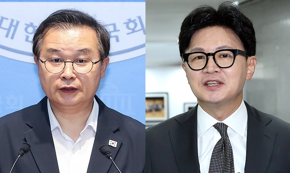 이건태 더불어민주당 의원(왼쪽), 한동훈 무소속 의원 [사진=연합뉴스]