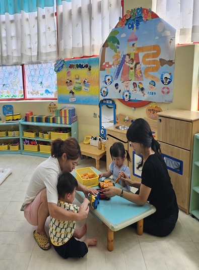 구미시가 ‘농촌형 돌봄스테이션’ 을 조성해 전국 선도모델을 만든다. 시립 선주어린이집 돌봄. [사진=구미시청]