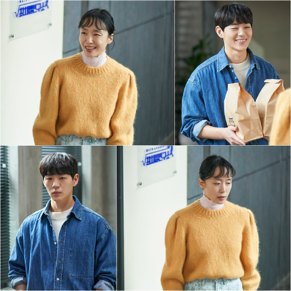 '일타 스캔들' 전도연과 신재하의 반전 온도 차가 담긴 맞대면 현장이 포착됐다.  [사진=tvN ]