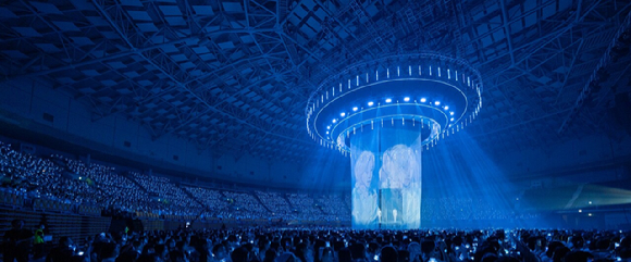 플레이브가 올림픽공원 KSPO DOME에서 첫 번째 아시아 투어 '2025 플레이브 아시아 투어 - '대시: 퀀텀 리프 인 서울'(2025 PLAVE Asia Tour 'DASH: Quantum Leap in Seoul')'을 개최했다. 사진은 공연장 전경. [사진=블래스트]