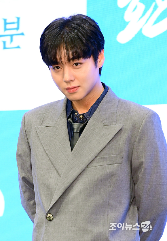 배우 박지훈이 28일 오후 서울 구로구 더 세인트에서 열린 KBS2 새 월화드라마 '환상연가' 제작발표회에 참석하고 있다. [사진=정소희 기자]