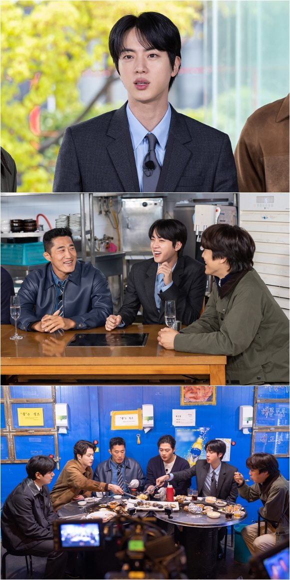 '핸썸가이즈' 진이 방탄소년단 멤버 중 본인의 뒤를 이을 게스트를 추천했다. [사진=tvN]