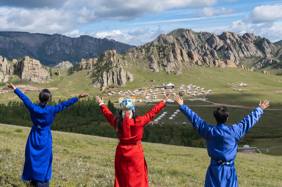 몽골 울란바토르 미라지캠프 노마딕 체험 모습. [사진=하나투어]