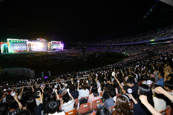 롯데데면세점 제27회 패밀리콘서트 현장 모습. [사진=롯데면세점] 