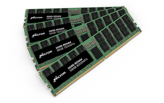 마이크론 DDR5 D램. [사진=마이크론]