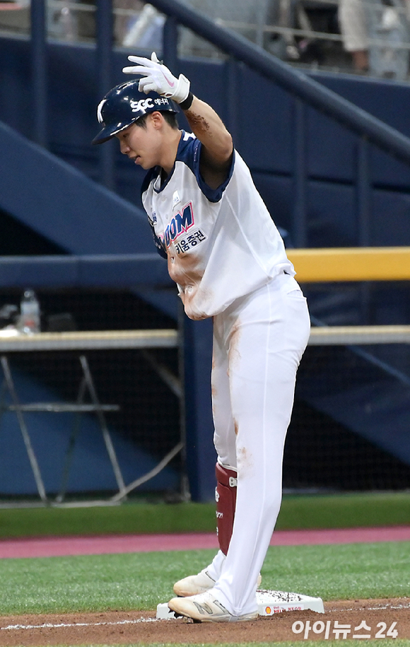 키움 히어로즈 김혜성은 27일 열린 KIA 타이거즈와 원정 경기에서 결승타가 된 3점 홈런을 쏘아 올렸다. [사진=정소희 기자]
