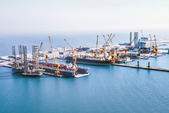 카타르 조선소(QSTS) 전경. [사진=삼성중공업]