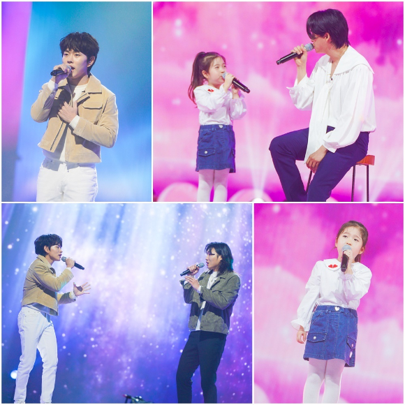 '내일은 국민가수' 이병찬과 김유하 등이 무대를 꾸미고 있다. [사진=TV CHOSUN]