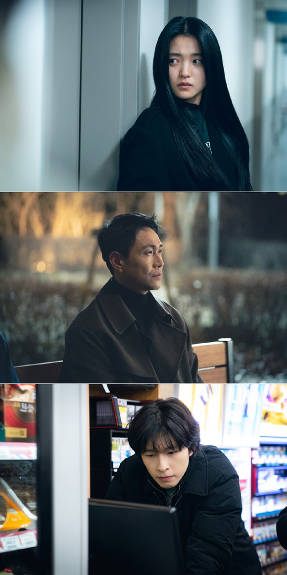 '악귀' 김태리 오정세 홍경 스틸컷 갈무리 [사진=SBS]