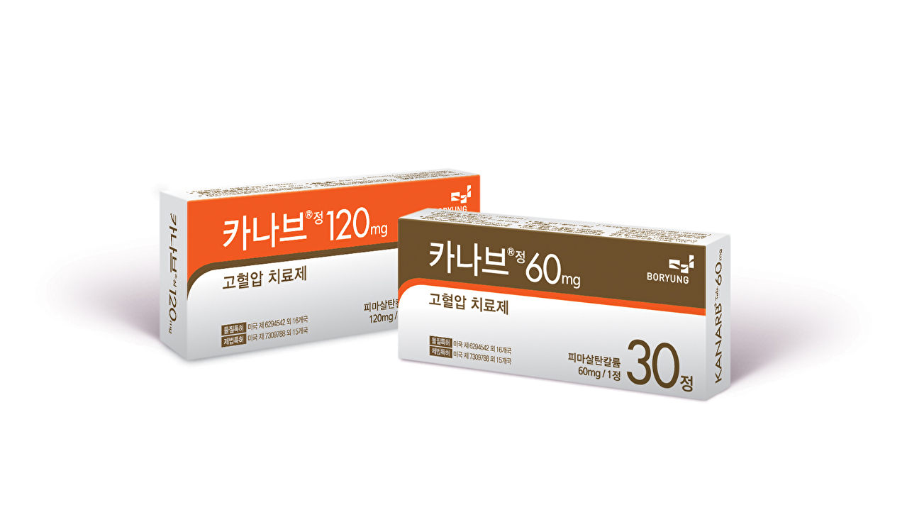 보령이 독자적으로 개발한 고혈압 치료제 '카나브정'. [사진=보령 제공]