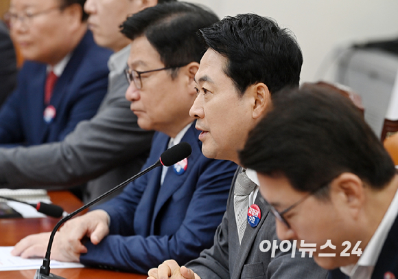 장동혁 국민의힘 당대표가 13일 서울 여의도 국회에서 열린 최고위원회의에서 발언하고 있다. [사진=곽영래 기자]