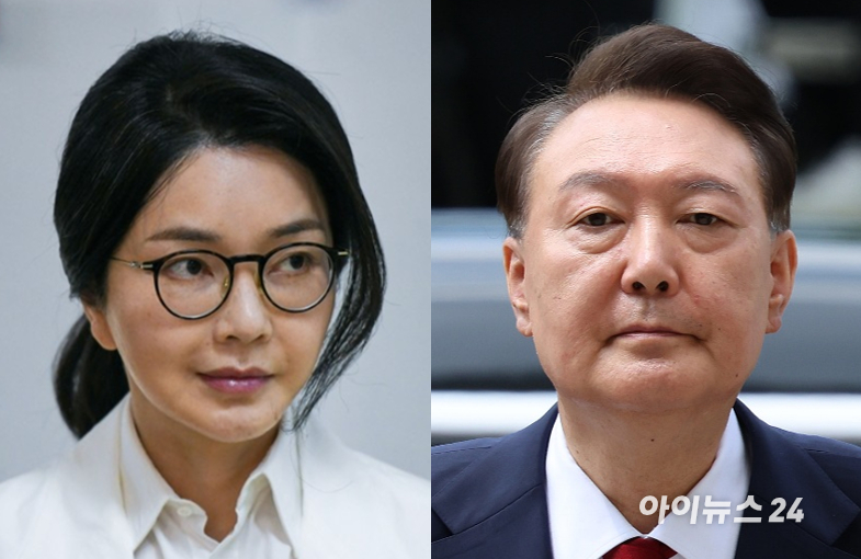 김건희 여사와 윤석열 전 대통령 [사진=아이뉴스24 DB]