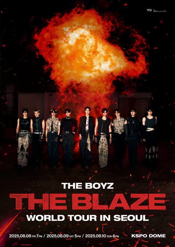 더보이즈 월드투어 ‘THE BLAZE’ 서울 포스터 [사진=원헌드레드]