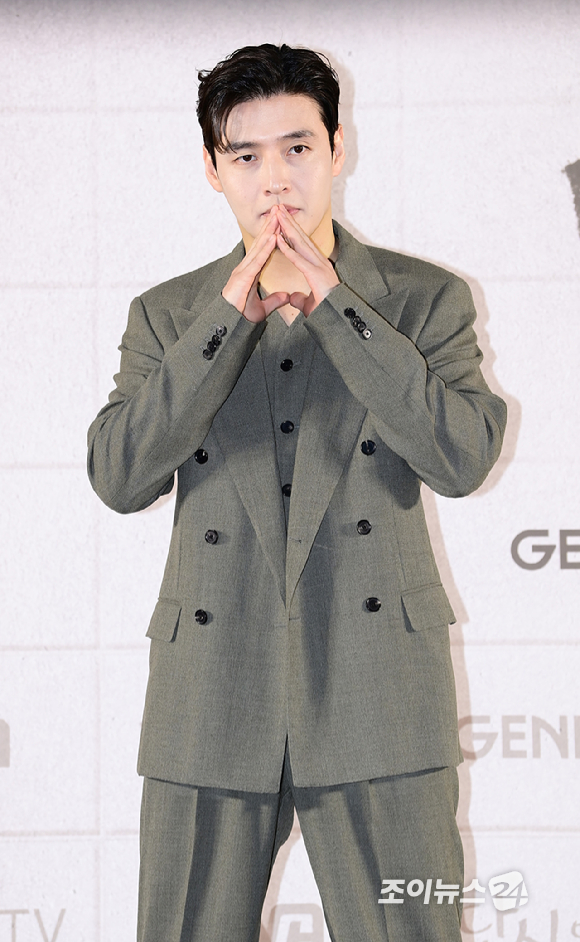 배우 강하늘이 8일 오후 서울 마포구 상암동 스탠포드 호텔에서 진행된 지니 TV 오리지널 '당신의 맛' 제작발표회에 참석하고 있다. [사진=정소희 기자]