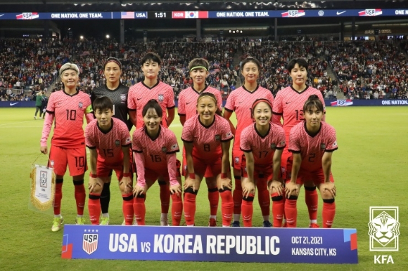 한국 여자축구 대표팀 [사진=대한축구협회(KFA)]