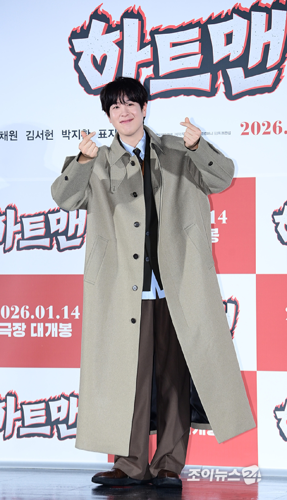 배우 표지훈(피오)이 11일 오전 서울 광진구 자양동 롯데시네마 건대입구점에서 열린 영화 '하트맨'(감독 최원섭) 제작보고회에 참석하고 있다. [사진=정소희 기자]