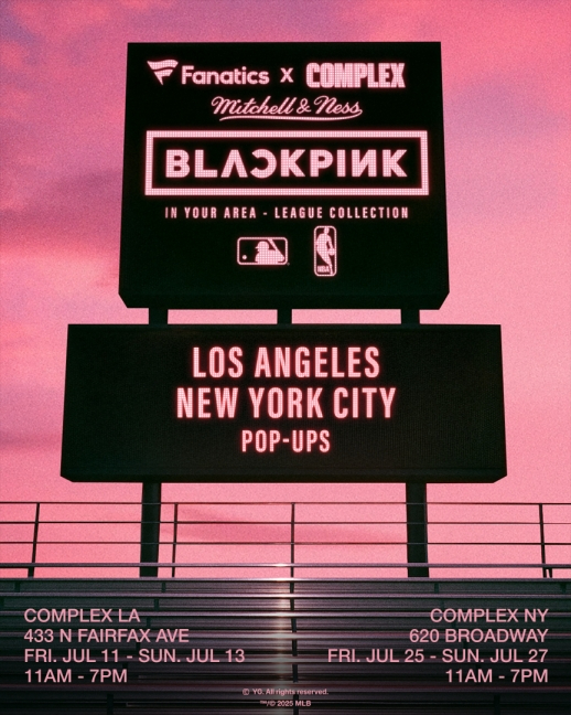 블랙핑크가 미주 지역의 연고 스포츠팀들과 함께 'BLACKPINK IN YOUR AREA' 한정판 리그 컬렉션을 출시했다. [사진=YG엔터테인먼트]