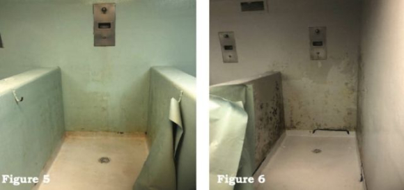 미국 국토안보부(DHS) 감찰 보고서에 나온 폭스턴 이민자 구금시설 내부. [사진=DHS]