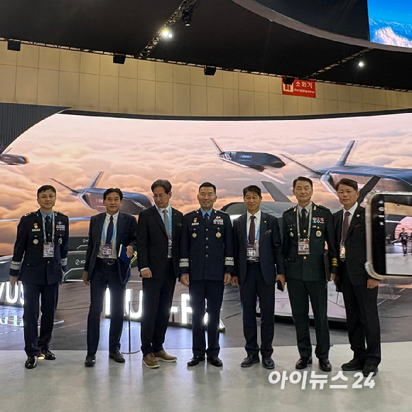 저피탐 무인 편대기 [사진=권서아 기자]