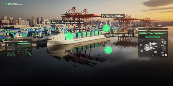 HD현대의 AI 기반 운항 솔루션 '오션와이즈' 이미지 [사진=HD현대]