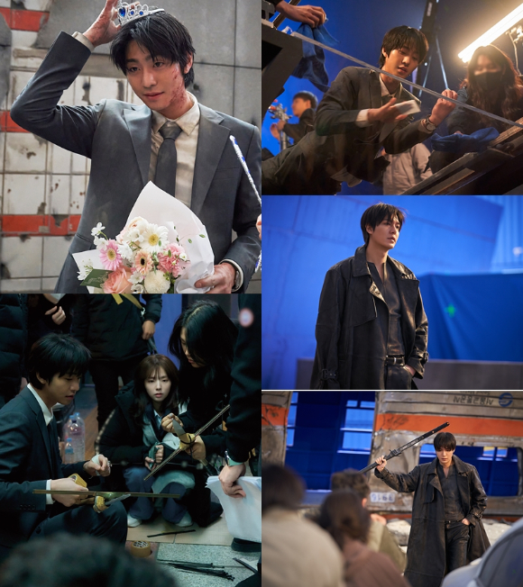 '전지적 독자 시점' 안효섭, 이민호, 채수빈 비하인드 스틸 [사진=롯데엔터테인먼트]