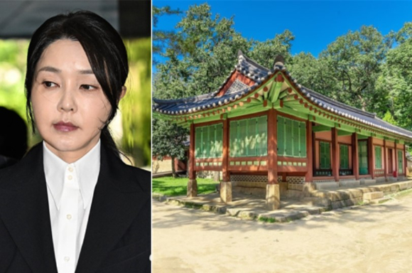윤석열 전 대통령 부인 김건희 여사, 종묘 망묘루 [사진=아이뉴스24, 국가유산청 궁능유적본부]