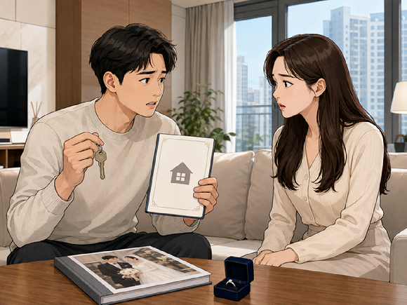 예비신부의 성품을 시험하기 그간 자가로 살면서도 "월세 산다"고 거짓말해 온 예비신랑의 사연이 알려졌다. 사진은 챗GPT로 생성한 인공지능(AI) 이미지. [이미지=챗GPT]