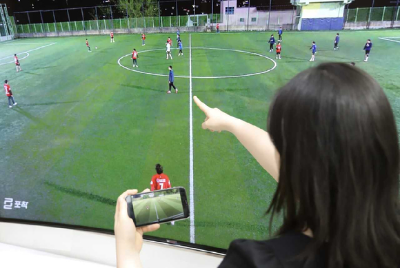 KT스카이라이프, 기자협회 축구대회에 AI 중계 도입