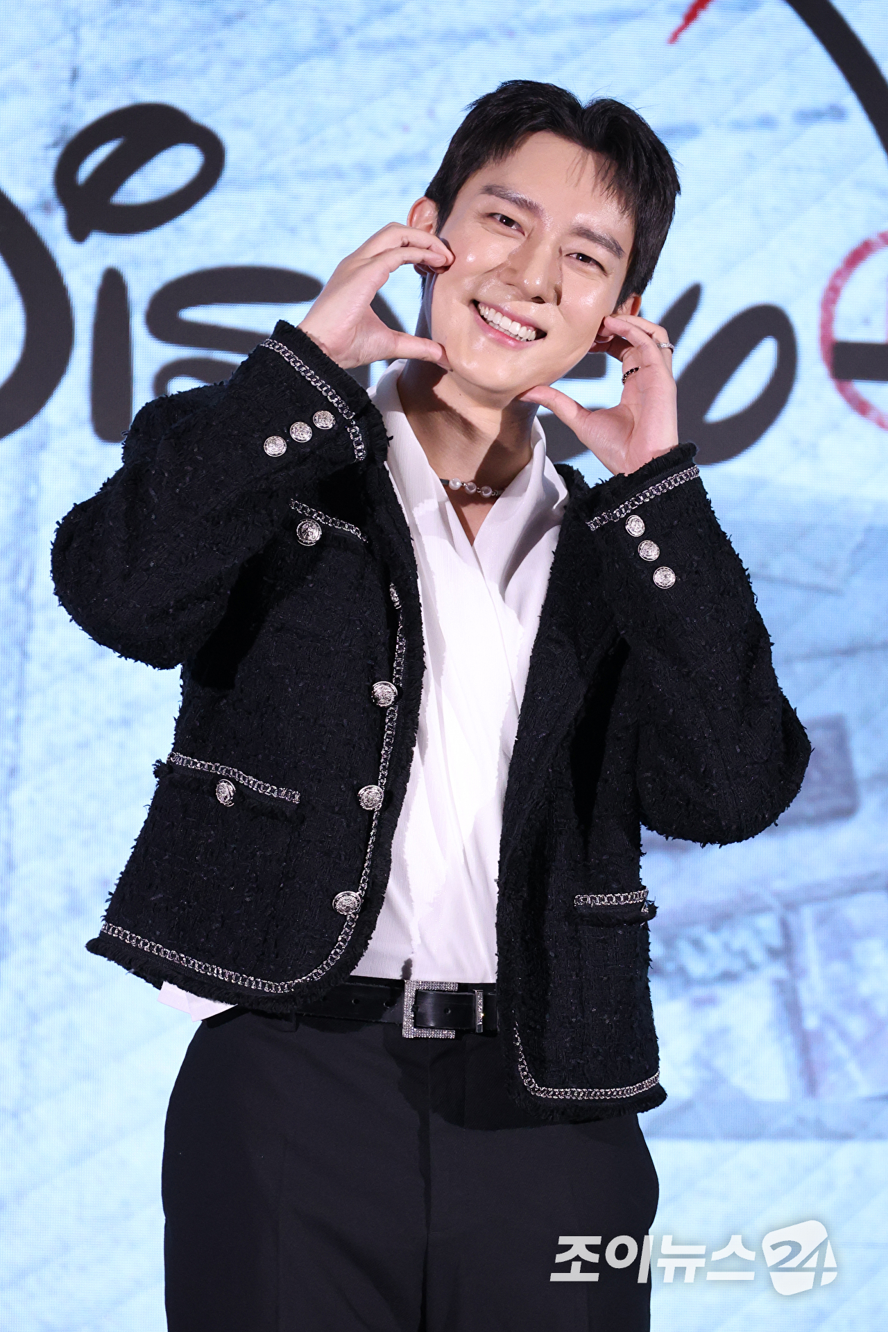 유튜버 김똘똘이 28일 오전 서울 구로구 신도림동 더세인트에서 진행된 디즈니+ 오리지널 예능 '술래게임' 제작발표회에 참석해 포즈를 취하고 있다. [사진=문수지 기자]