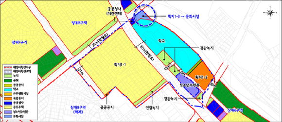 장위1구역 변경 결정도. [사진=서울시]