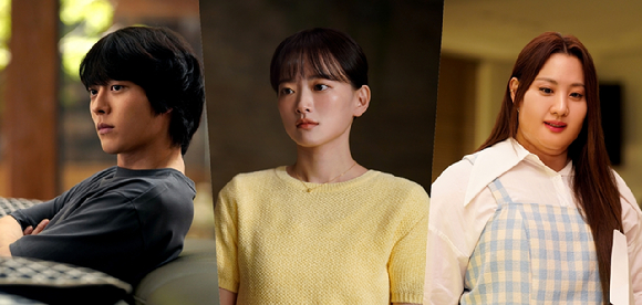 (왼쪽부터)배우 장기용, 천우희, 수현이 JTBC 토일드라마 '히어로는 아닙니다만'에서 연기를 펼치고 있다. [사진=JTBC]