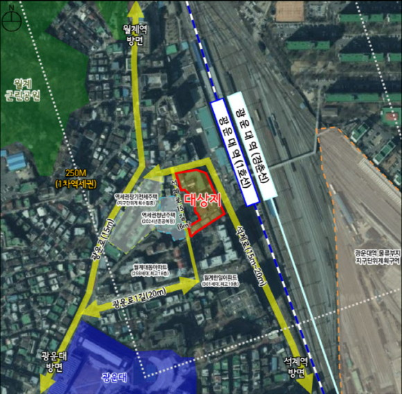 노원구 월계동 일대 [사진=서울시 ]