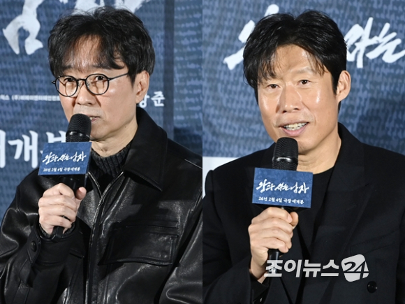 장항준 감독과 배우 유해진 [사진=문수지 기자]