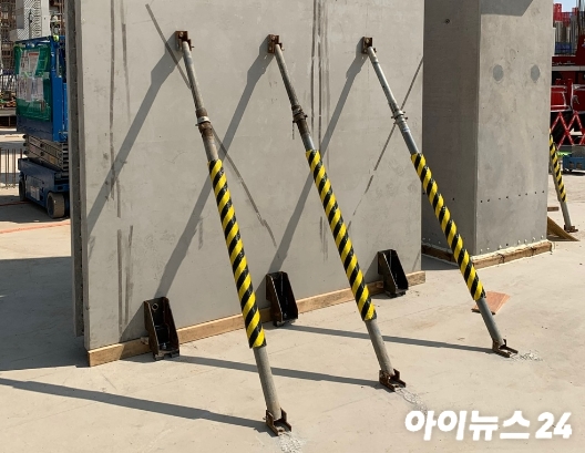 PC 더블월 공법 현장 시공사진 [사진=현대건설]