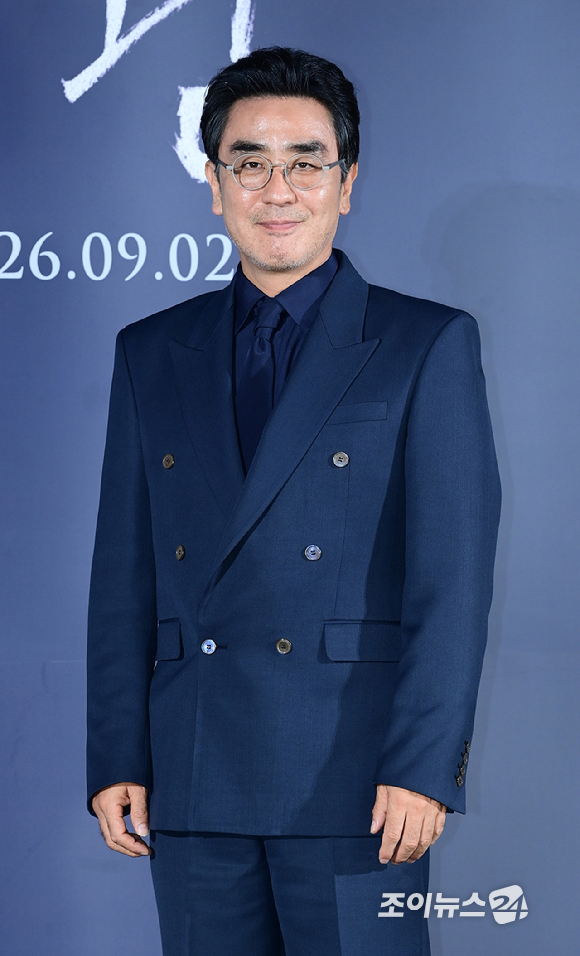 배우 류승룡이 5일 오전 서울 CGV용산아이파크몰에서 열린 영화 '비광'(감독 이지원) 제작보고회에 참석하고 있다. [사진=정소희 기자]