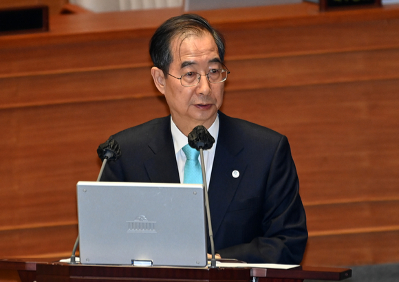 한덕수 국무총리. [사진=김성진 기자]