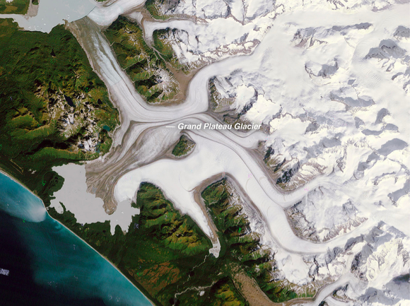 1984년  그랜드 플래토 빙하. [사진=NASA]