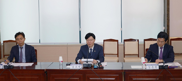 김소영 금융위원회 부위원장이 12일 오후 서울 종로구 정부서울청사 19층 대회의실에서 개최한 금융위원회, 가상자산 업계·전문가 간담회에서 발언하고 있다. [사진=금융위원회]