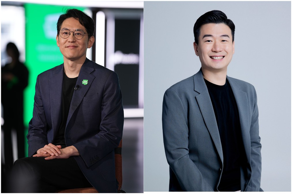 웹툰엔터테인먼트 김준구 최고경영자(CEO&middot;왼쪽)와 김용수 프레지던트 [사진=웹툰엔터테인먼트(네이버웹툰)]