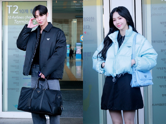 이재욱 카리나 [사진=프라다]
